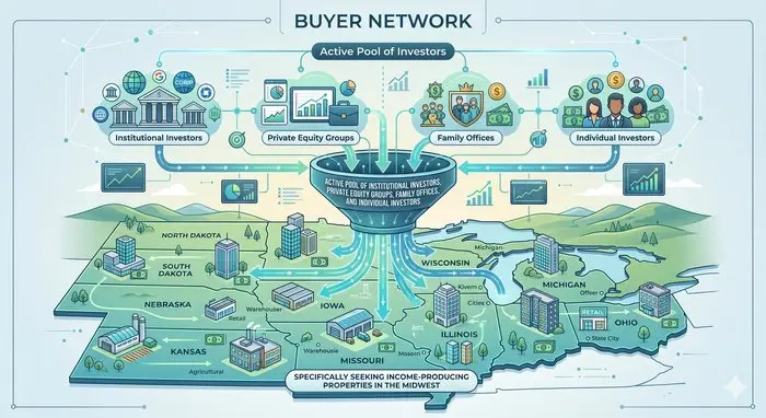 Active buyer network for West Michigan commercial properties