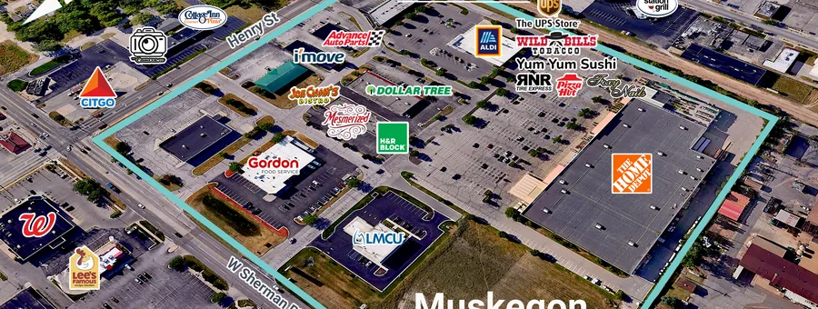 Muskegon Crossings aerial view